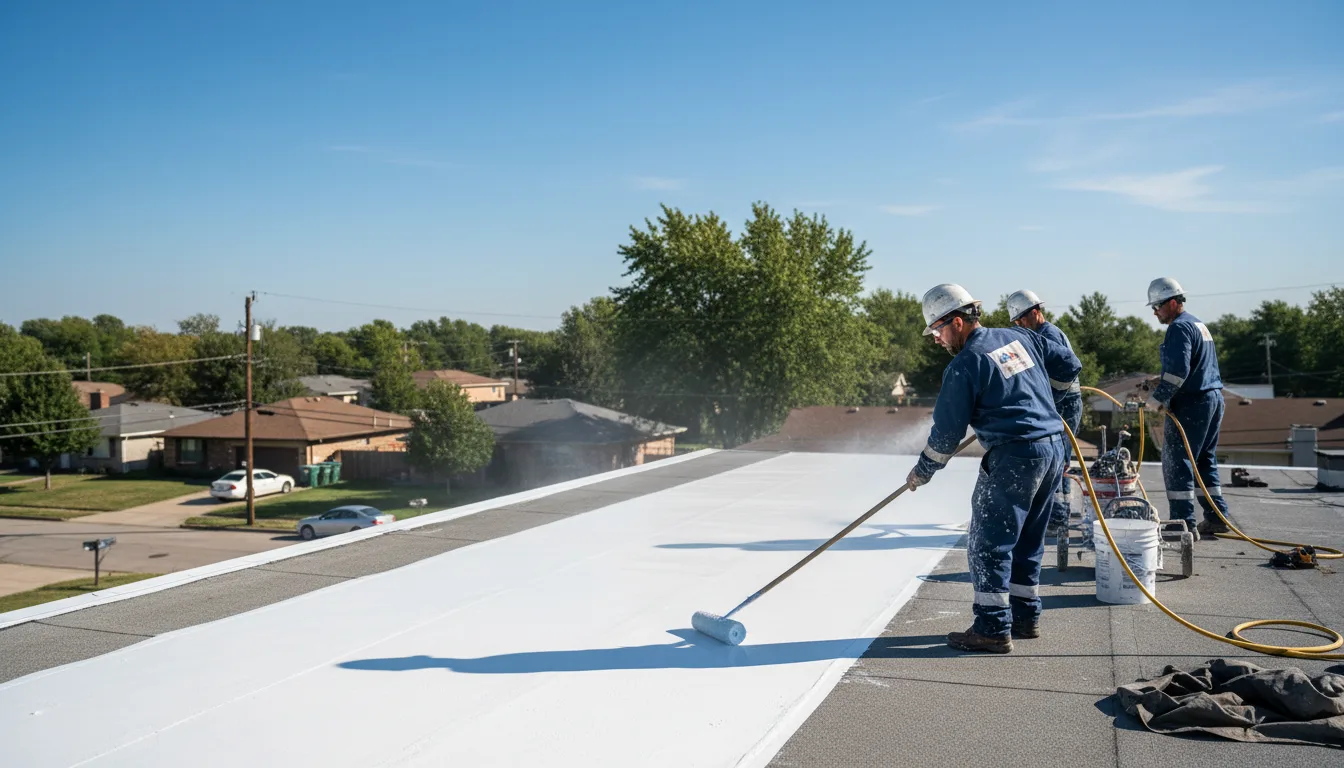 Commercial roof coating in Bridgewater, MA near me